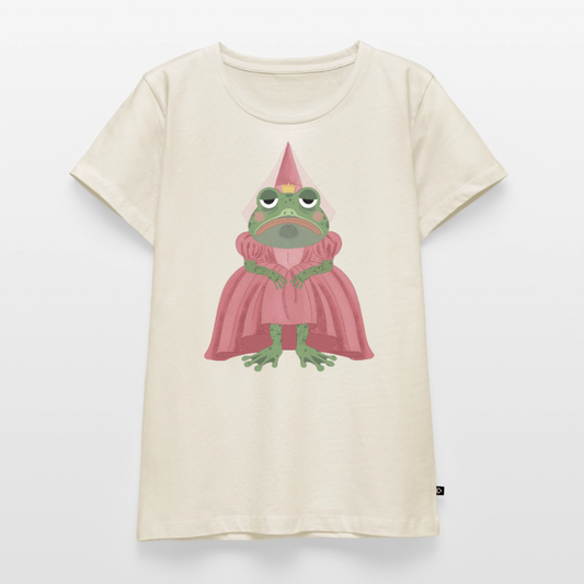 Der ungeküsste Froschkönig | Premium T-Shirt für Frauen - Naturweiß