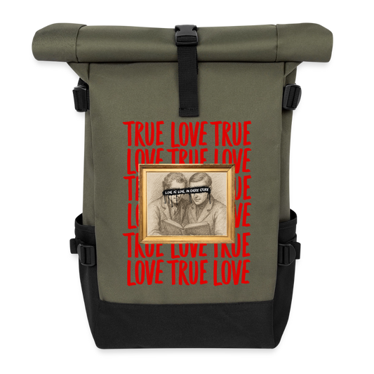 love-is-love-men-unisex-rucksack-22l - Olive/Schwarz