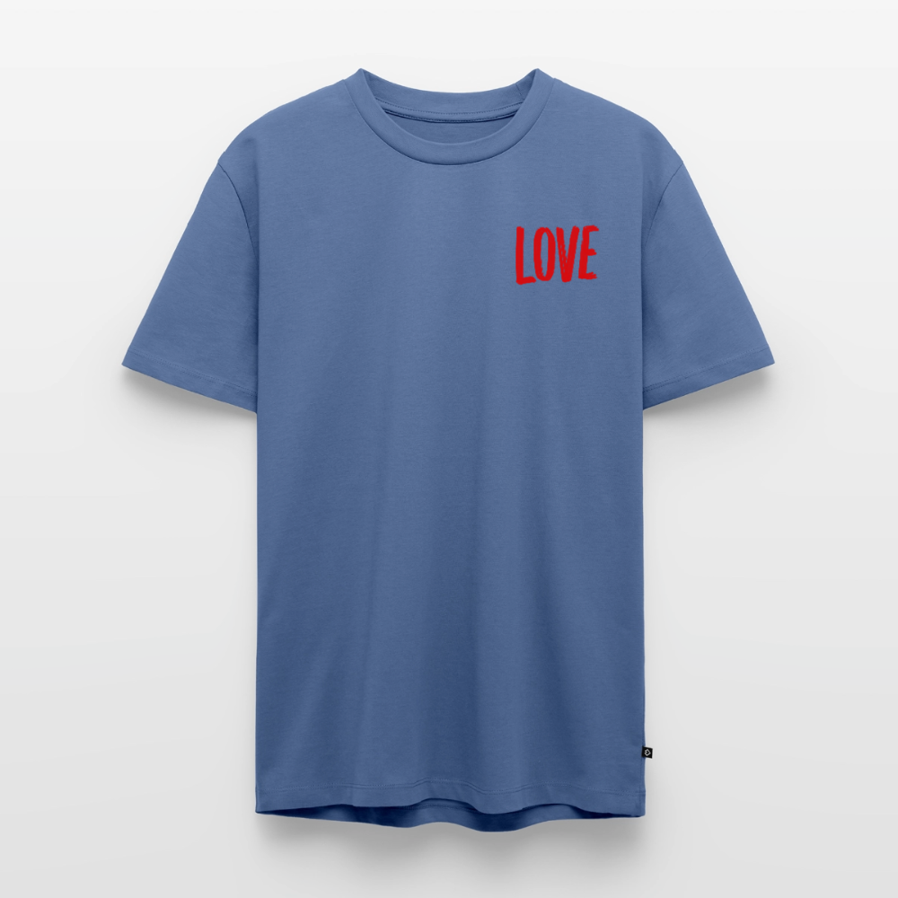 love.is.love.men.männer.shirt - Taubenblau