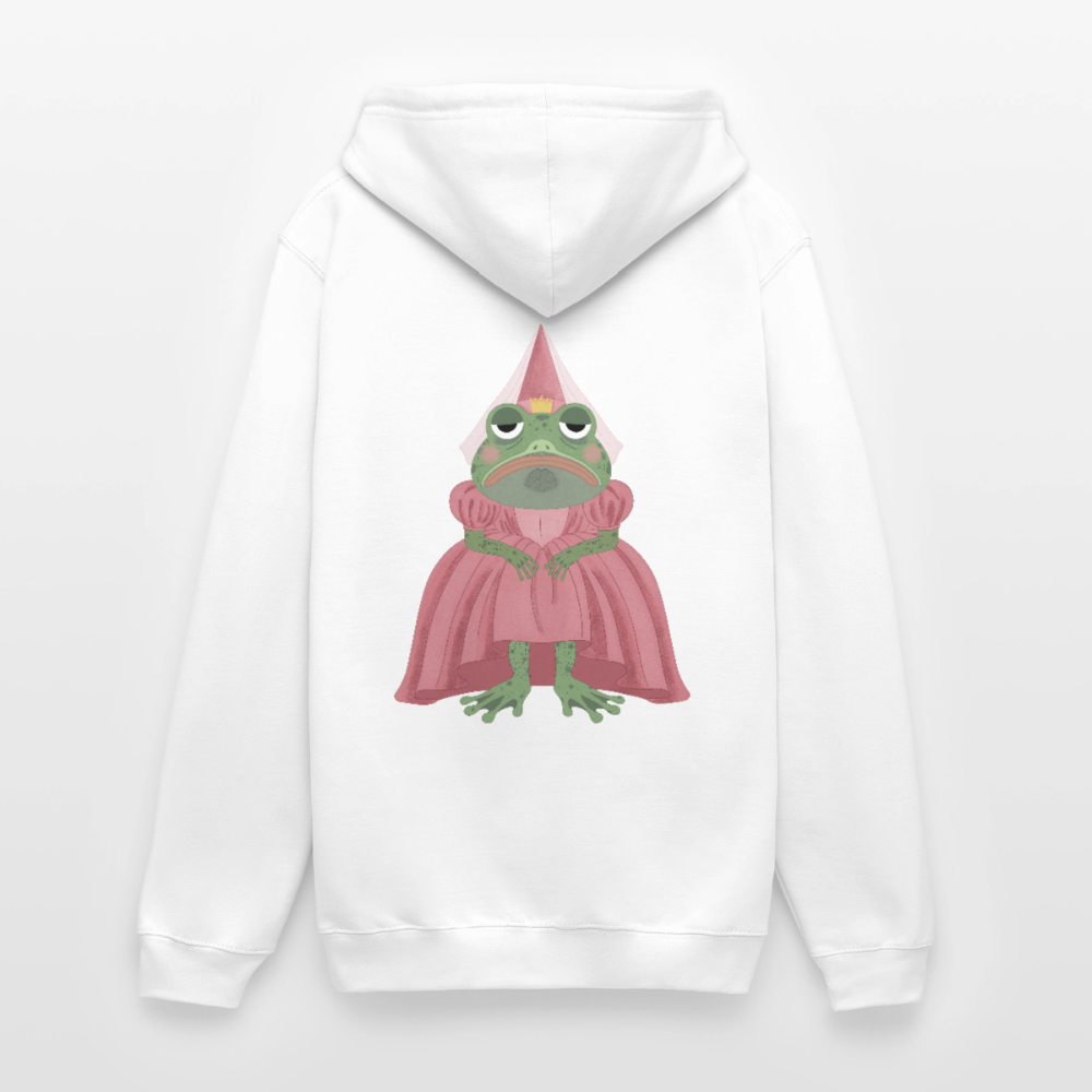 der.ungekuesste.froschkoenig.unisex.hoodie - Weiß