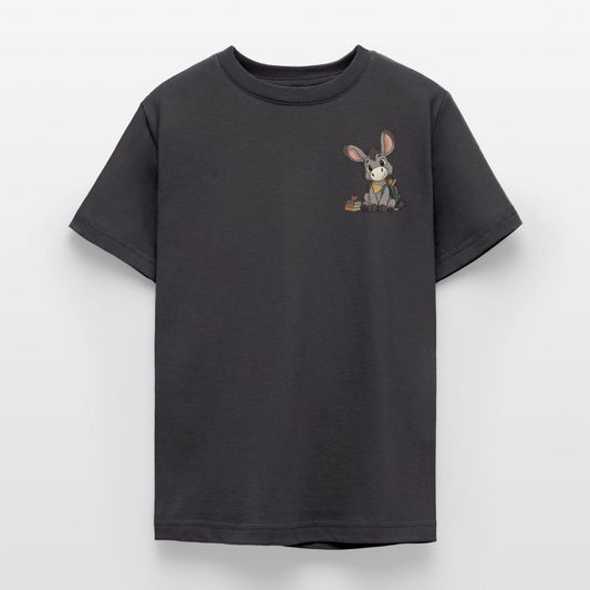 der-kleine-esel-teenage-classic-t-shirt-pocket - Dunkelgrau