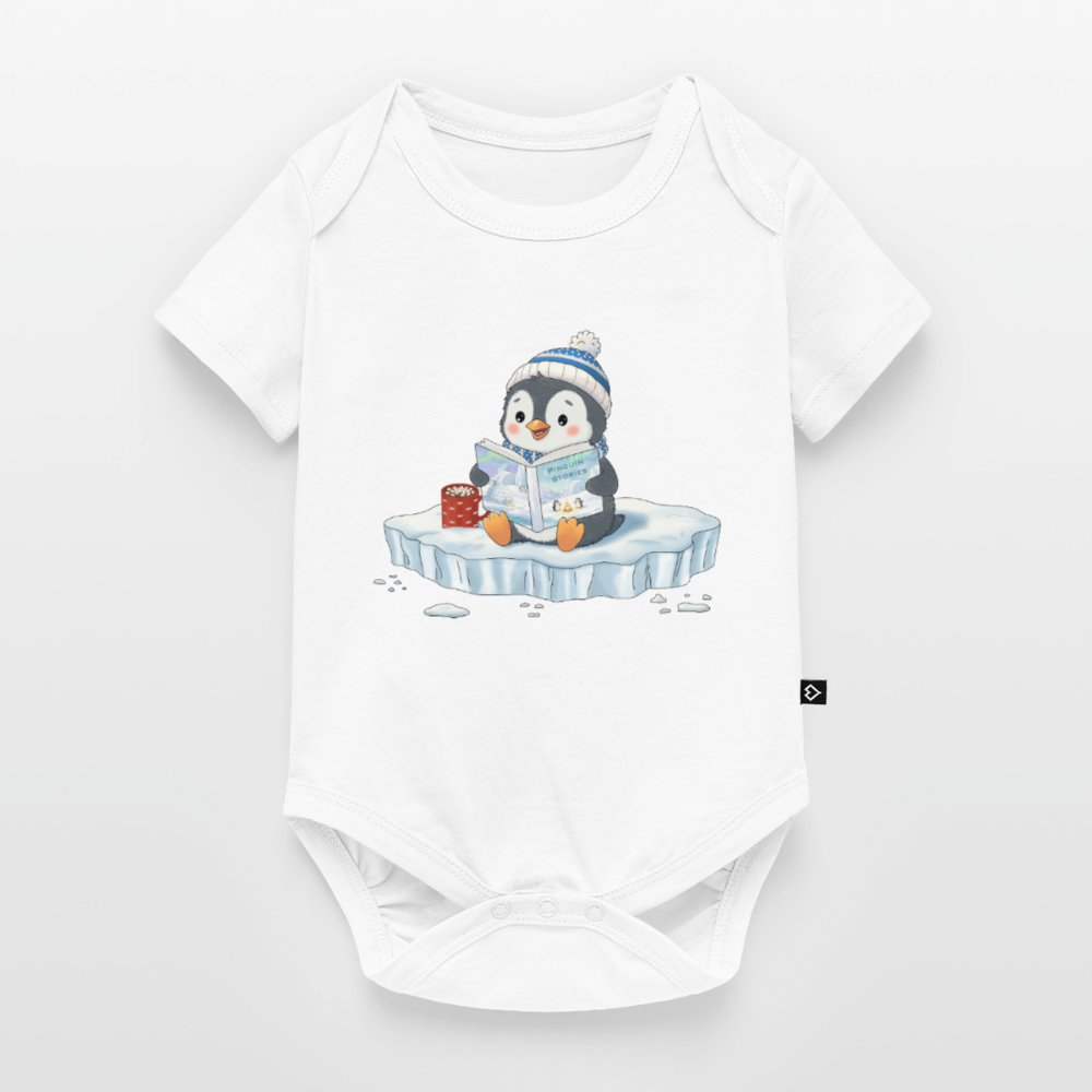 Cozy Pinguin Stories | Baby Bio-Body - Weiß