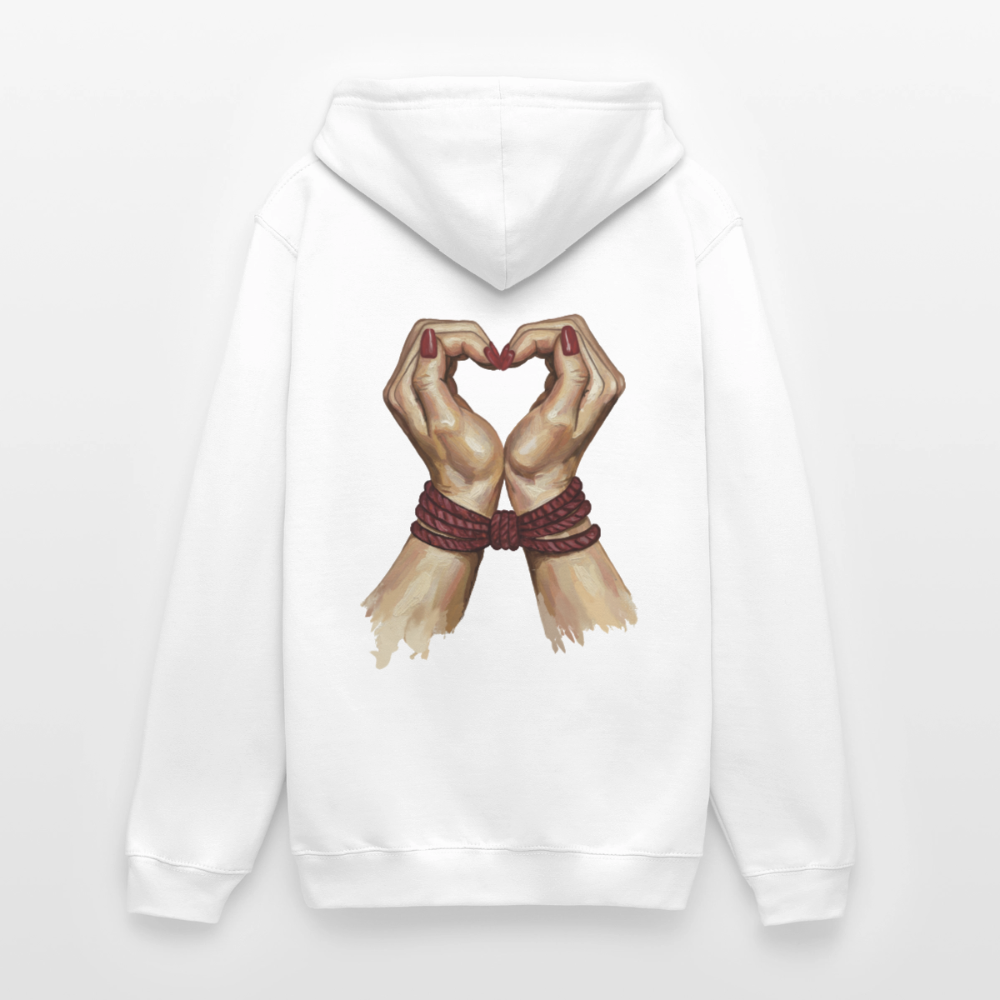 bound.by.Love.unisex.hoodie - Weiß