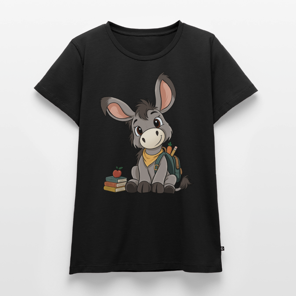 der-kleine-esel-classic-frauen-shirt - Schwarz