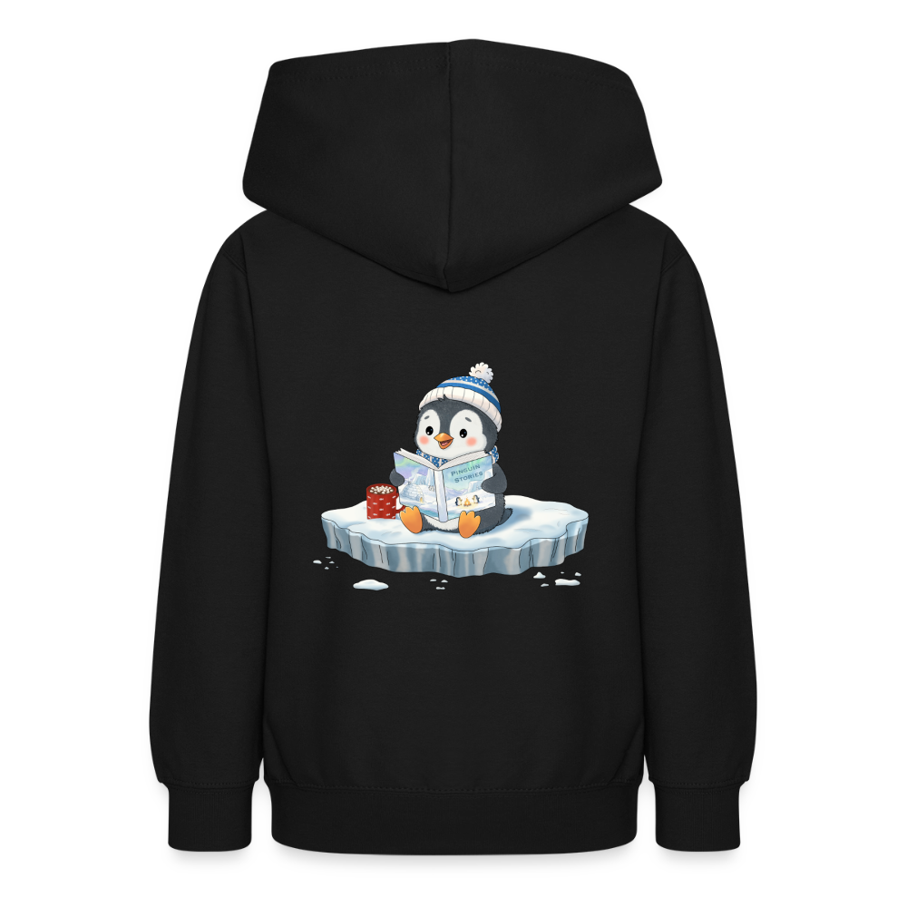 cozy.pinguin.stories.teenager.hoodie - Schwarz