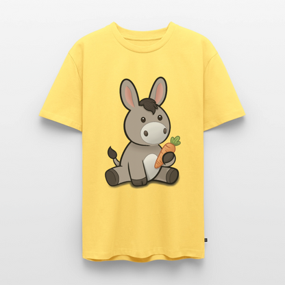 der-kleine-esel-männer-shirt - Pastellgelb