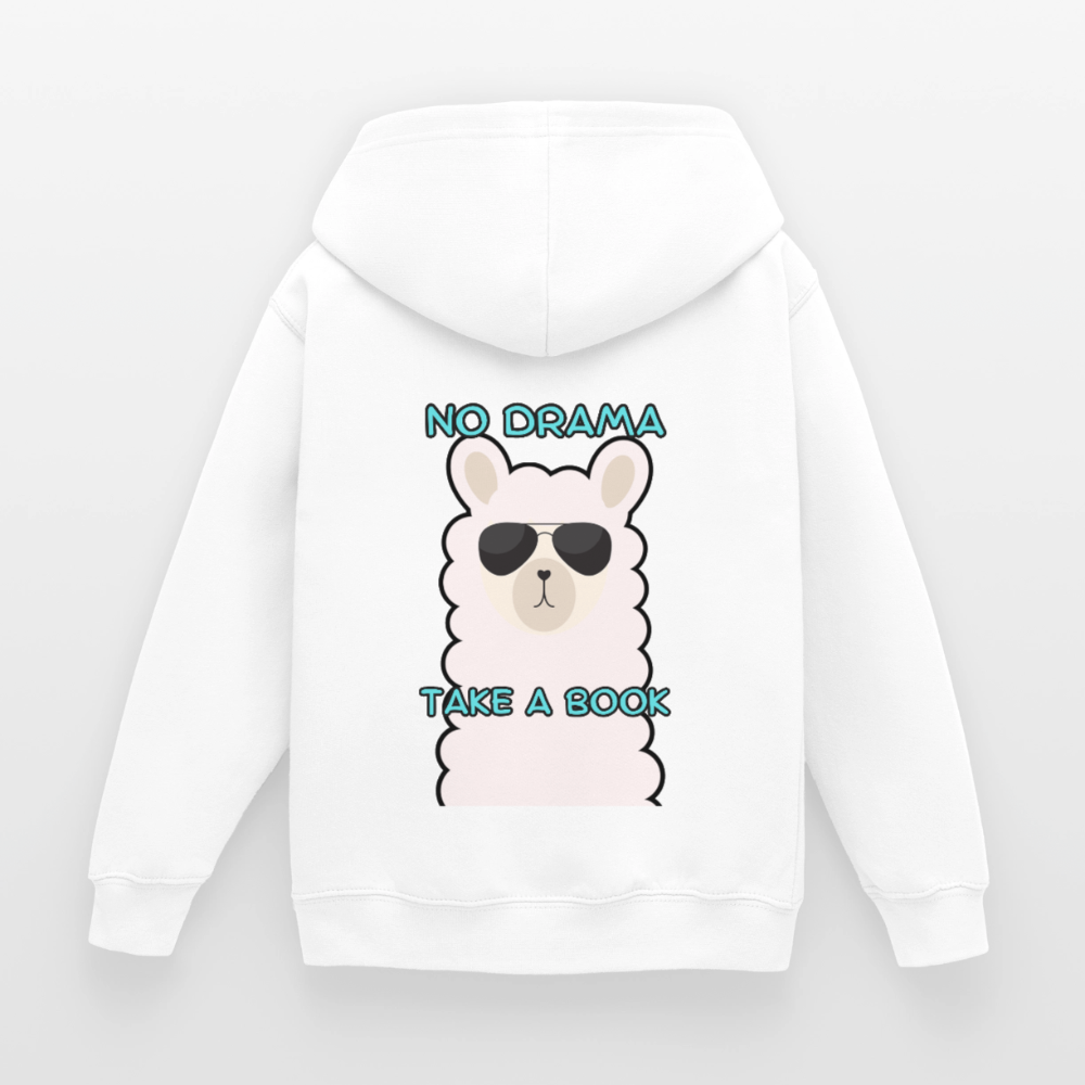 no-drama-kinder-hoodie - Weiß