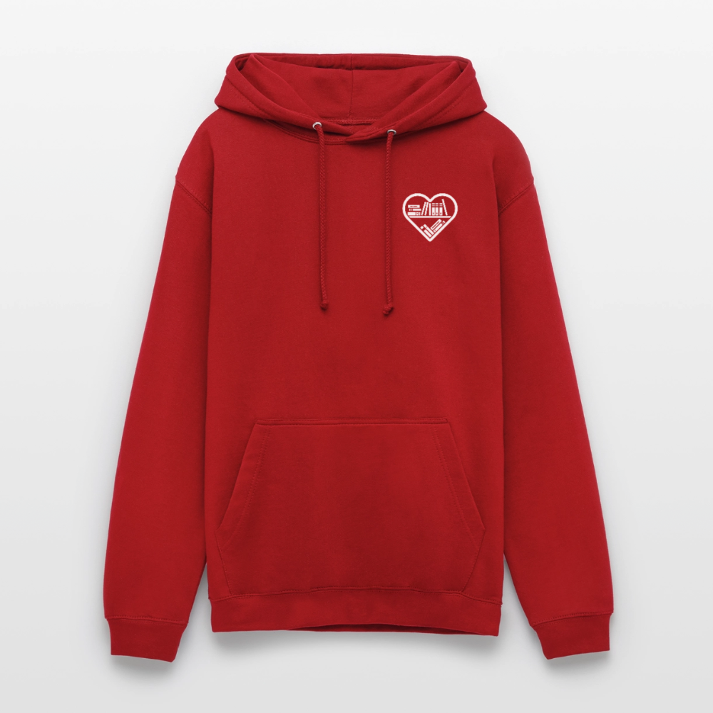 buchverliebt-unisex-hoodie - Rot