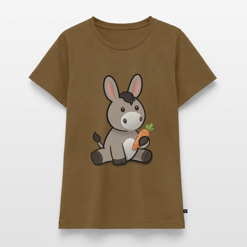 der-kleine-esel-frauen-shirt - Nussbraun