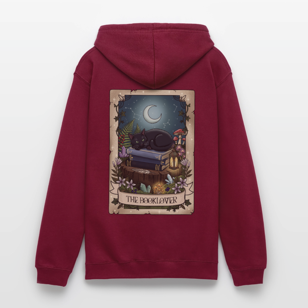 Tarotkarten-Booklover-unisex-hoodie - Bordeaux