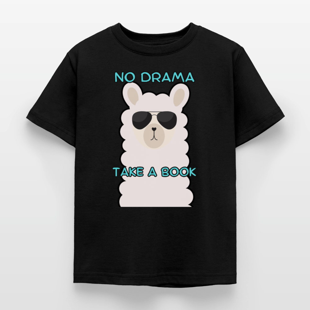 no-drama-kinder-t-shirt - Schwarz