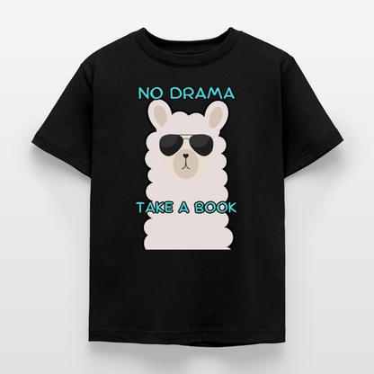 no-drama-kinder-t-shirt - Schwarz
