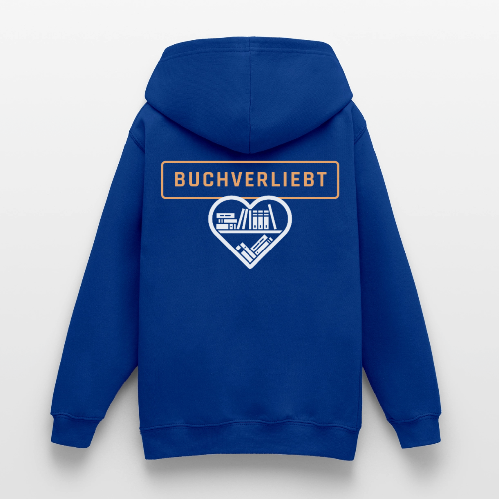 buchverliebt-teenager-hoodie - Royalblau
