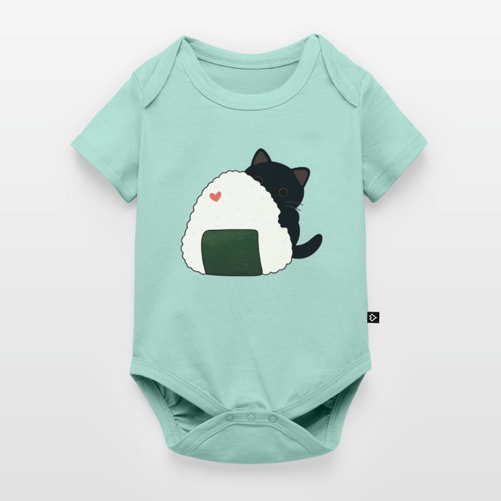 Sushi-Cats-Onigiri-baby-bio-body - Mint 