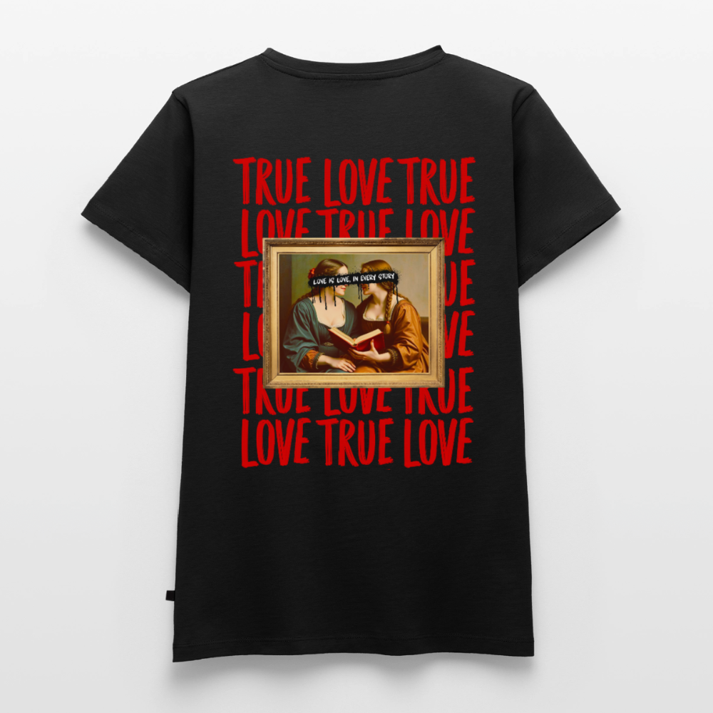 love.is.love.women.frauen.shirt - Schwarz