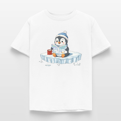 Cozy.Pinguin.Stories.Kinder.T-Shirt - Weiß