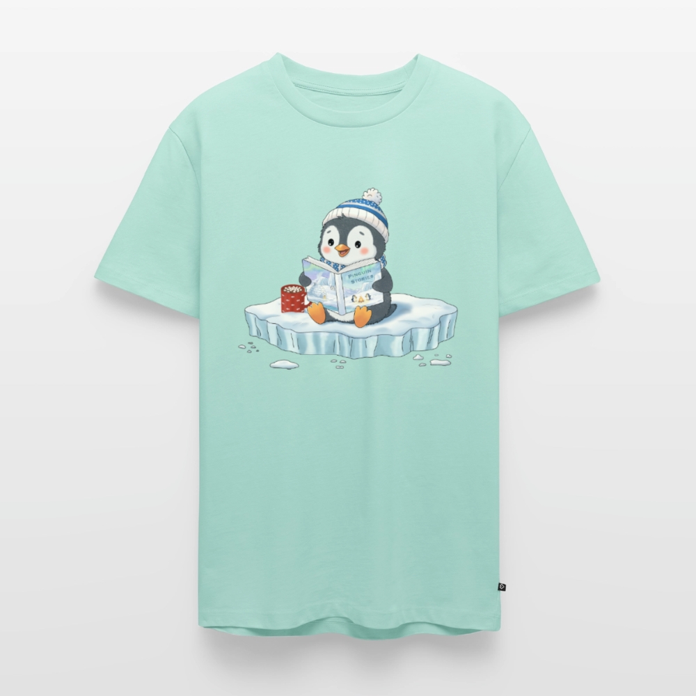 Cozy Pinguin Stories Flocke | Premium T-Shirt für Männer - Mint 