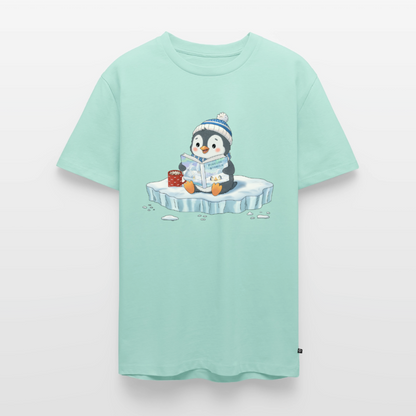 Cozy Pinguin Stories Flocke | Premium T-Shirt für Männer - Mint 