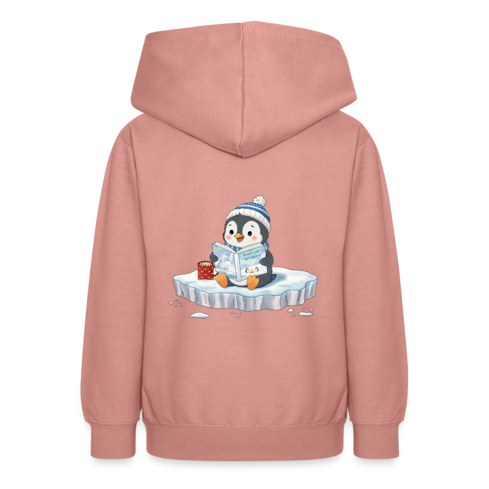 cozy.pinguin.stories.teenager.hoodie - Altrosa