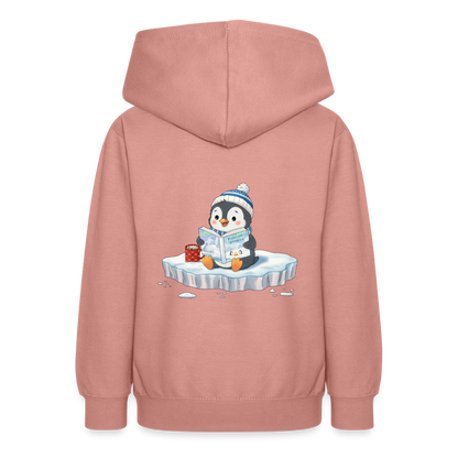 cozy.pinguin.stories.teenager.hoodie - Altrosa