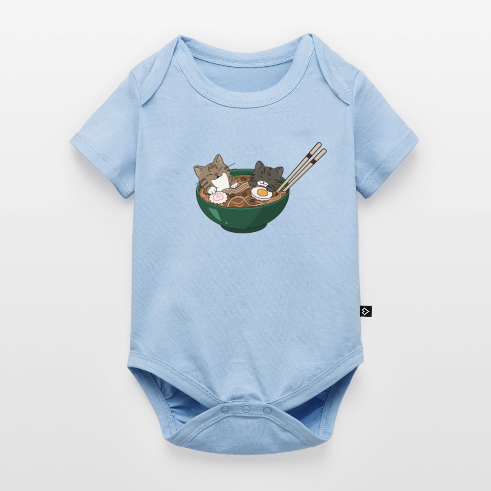 Sushi-Cats-ramen-baby-bio-body - Hellblau
