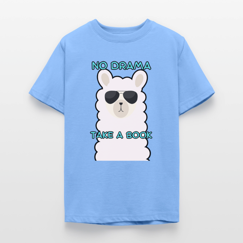 no-drama-teenager-t-shirt - Himmelblau