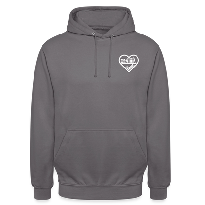 buchverliebt-unisex-hoodie - Mittelgrau