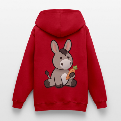 der-kleine-esel-teenager-hoodie - Rot