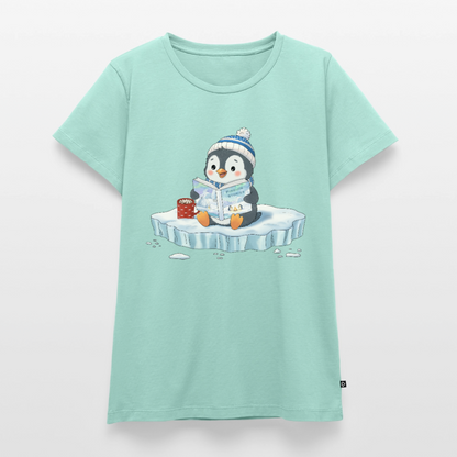 Cozy Pinguin Stories | Premium T-Shirt für Frauen - Mint 