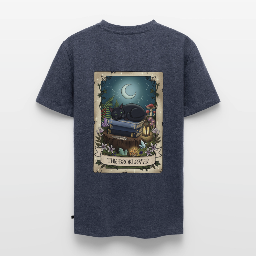 Tarotkarten-Booklover-männer-shirt - Jeansblau 