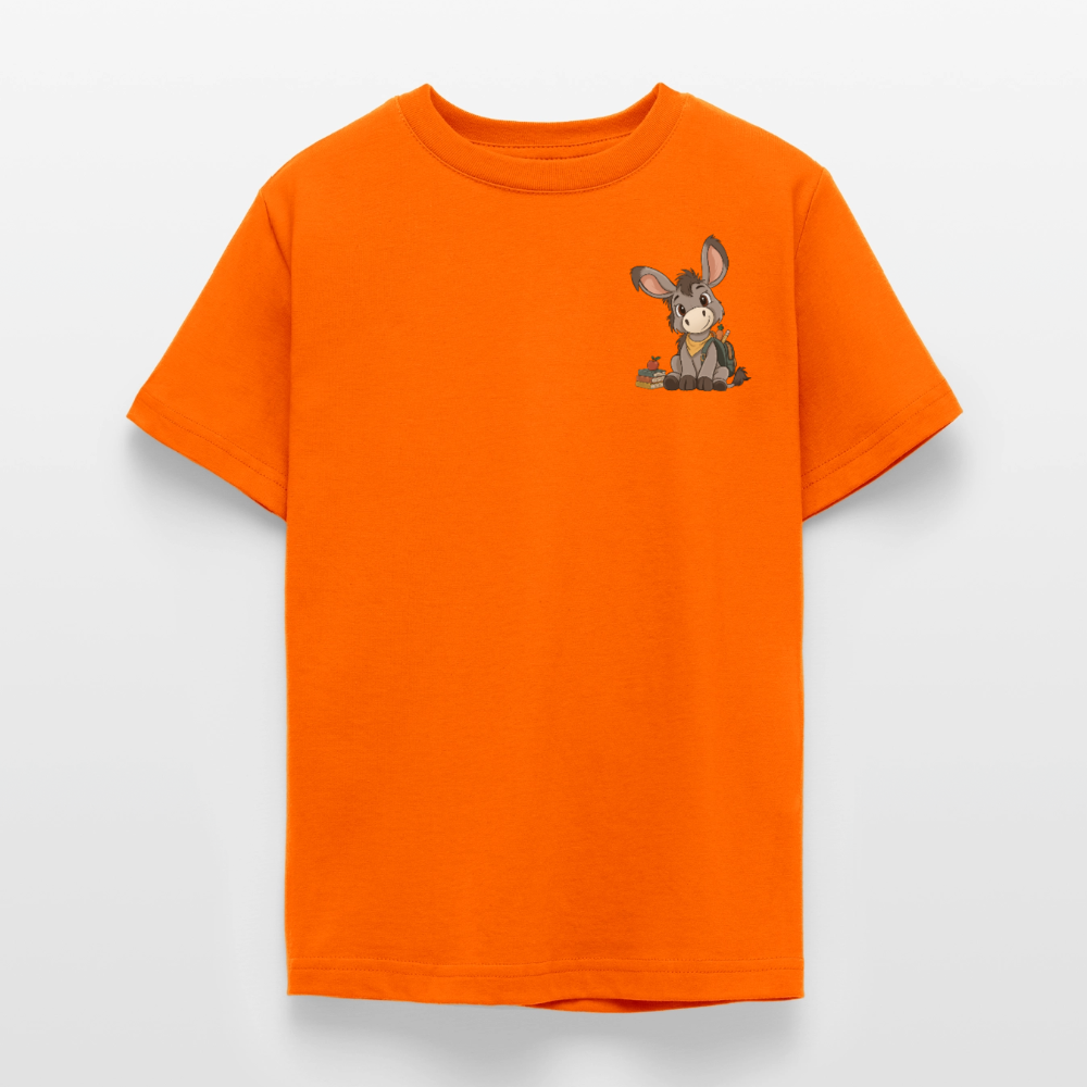 der-kleine-esel-teenage-classic-t-shirt-pocket - Orange