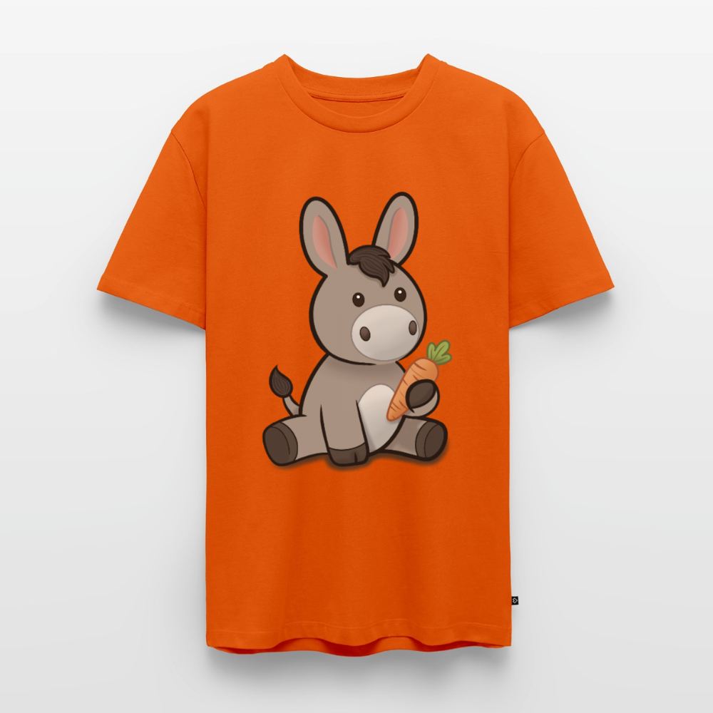 der-kleine-esel-männer-shirt - Orange 