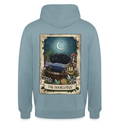 Tarotkarten-Booklover-unisex-hoodie - Nebelblau