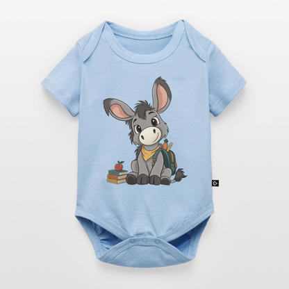 der-kleine-esel-classic-baby-bio-body - Hellblau