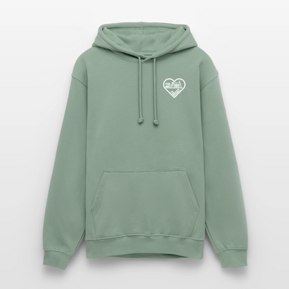 buchverliebt-unisex-hoodie - Graugrün