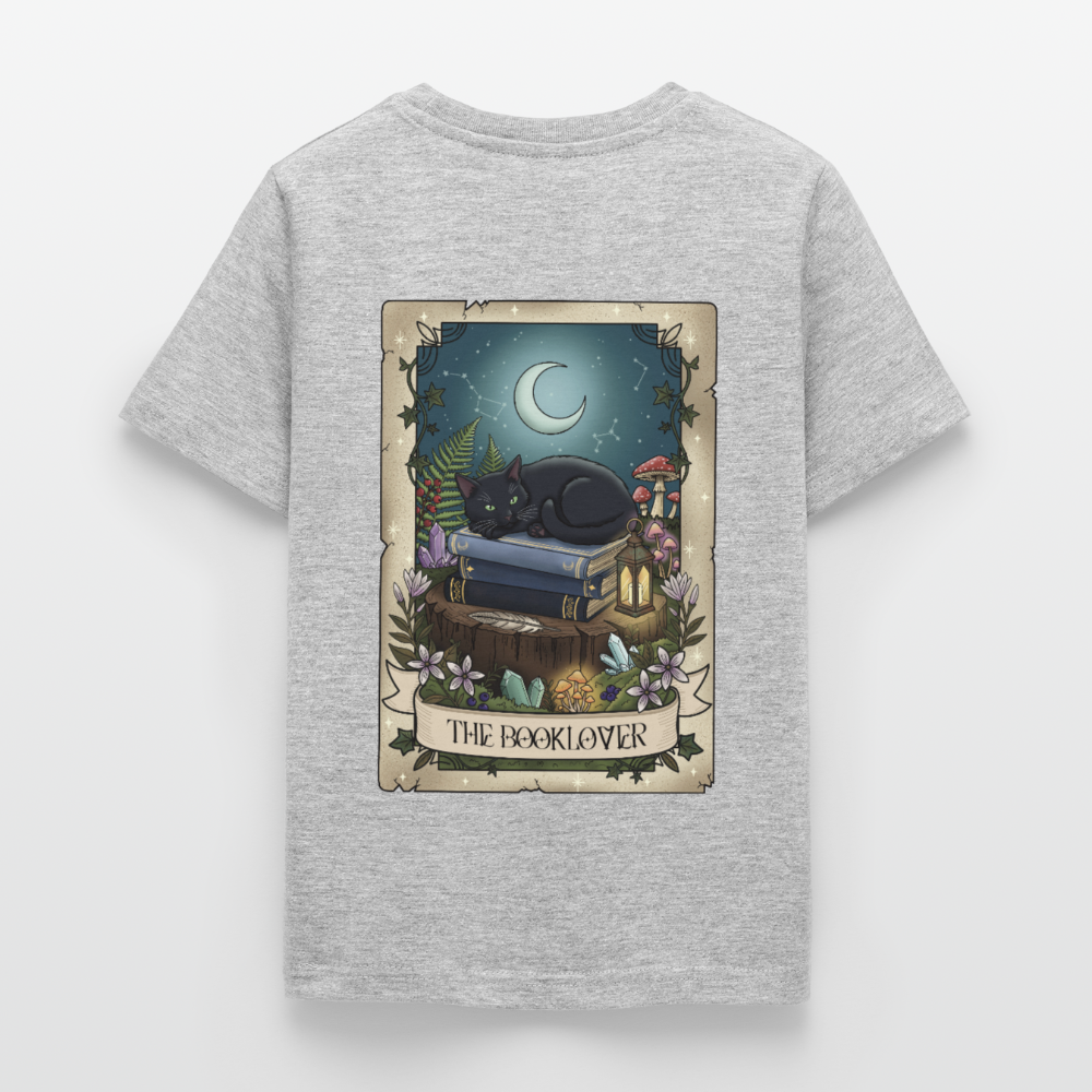 Tarotkarten-Booklover-kinder-shirt - Grau meliert