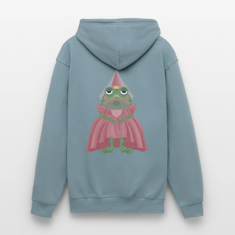 der.ungekuesste.froschkoenig.unisex.hoodie - Nebelblau