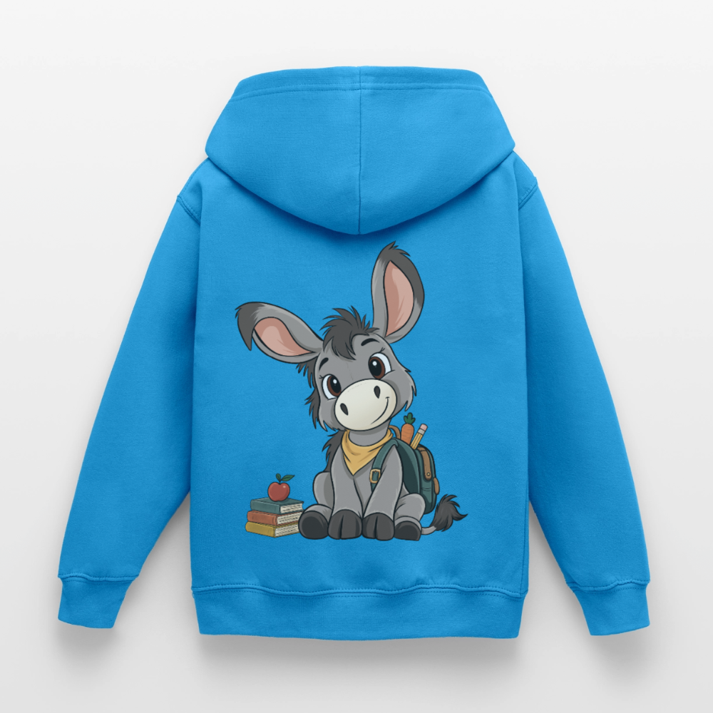 der-kleine-esel-classic--kinder-hoodie - Meeresblau