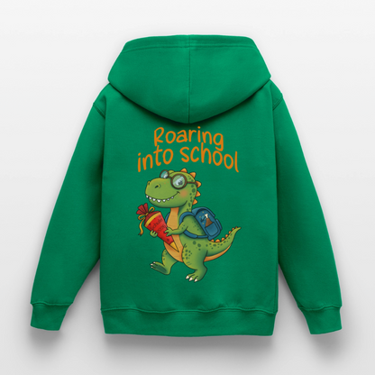 roaring-into-shool-kinder-hoodie - Kelly Green