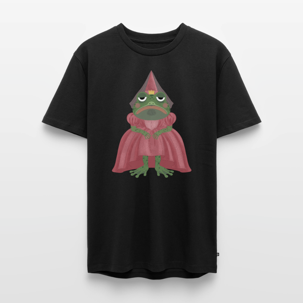 Der ungeküsste Froschkönig | Premium T-Shirt für Männer - Schwarz
