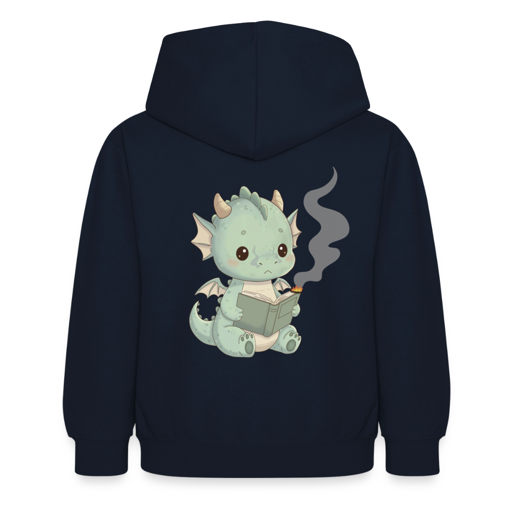Kleiner.buecherdrache.kinder.hoodie - Navy