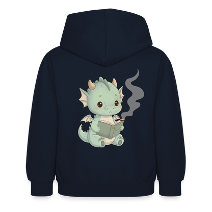 Kleiner.buecherdrache.kinder.hoodie - Navy