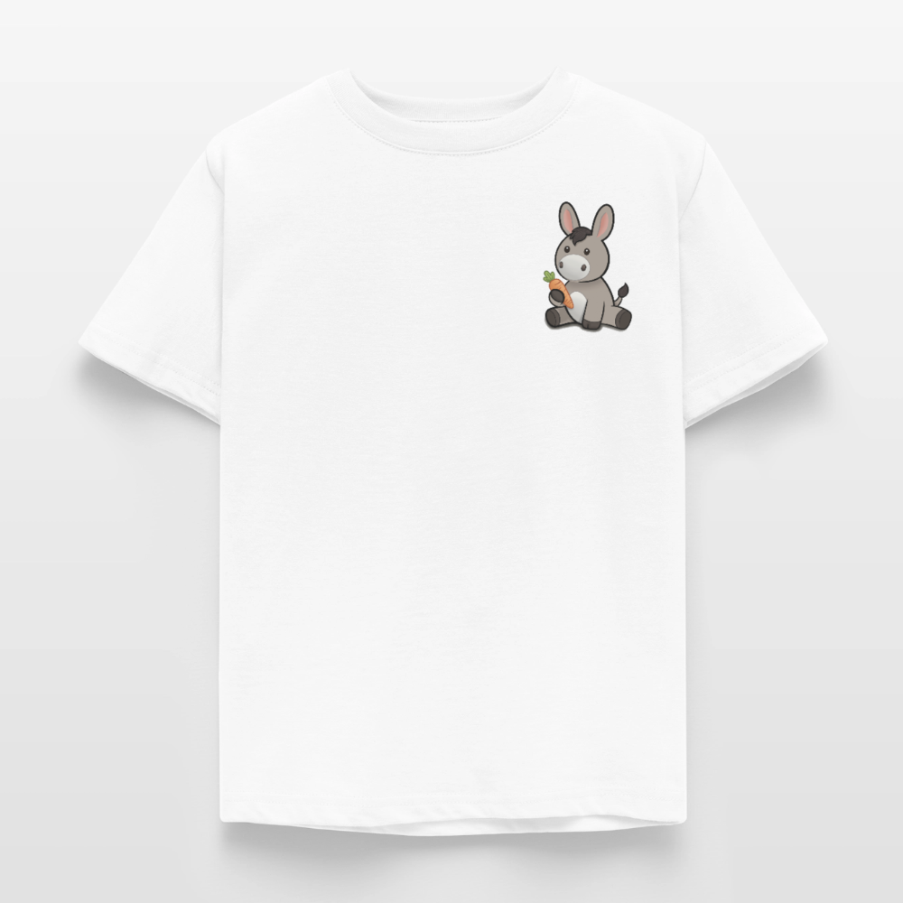 der-kleine-esel-kinder-t-shirt-pocket - Weiß