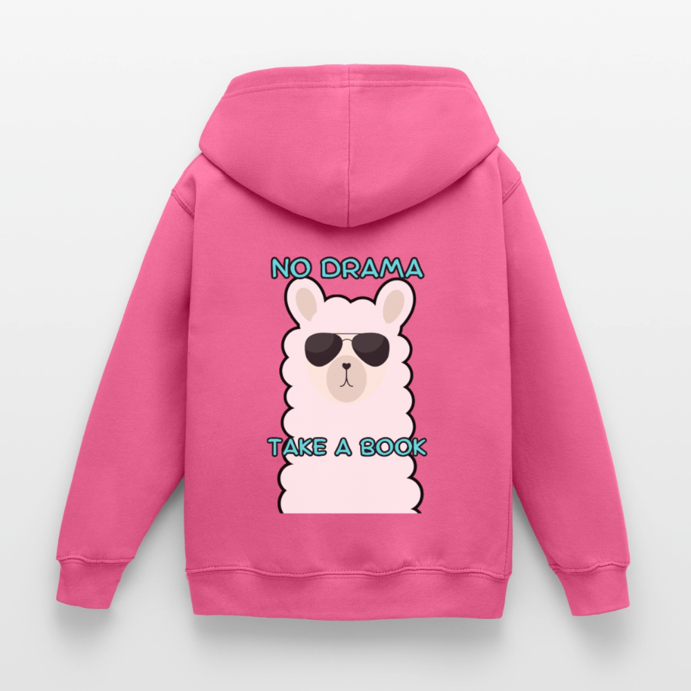 no-drama-kinder-hoodie - Pink