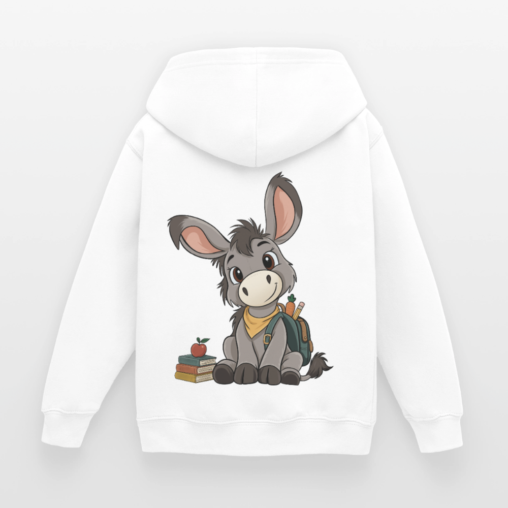 der-kleine-esel-classic--kinder-hoodie - Weiß