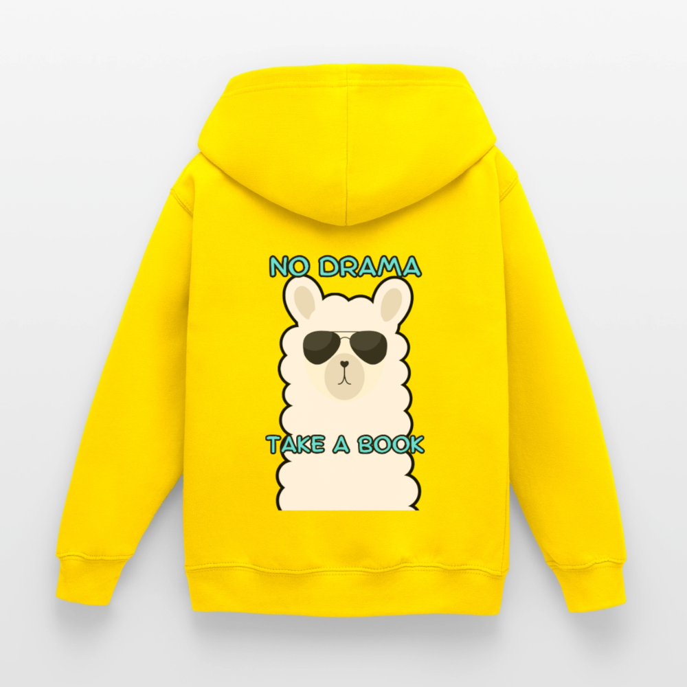 no-drama-kinder-hoodie - Gelb