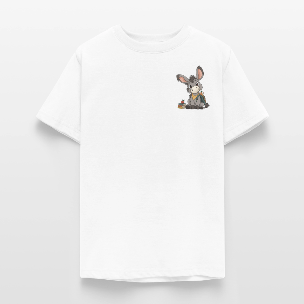 der-kleine-esel-teenage-classic-t-shirt-pocket - Weiß
