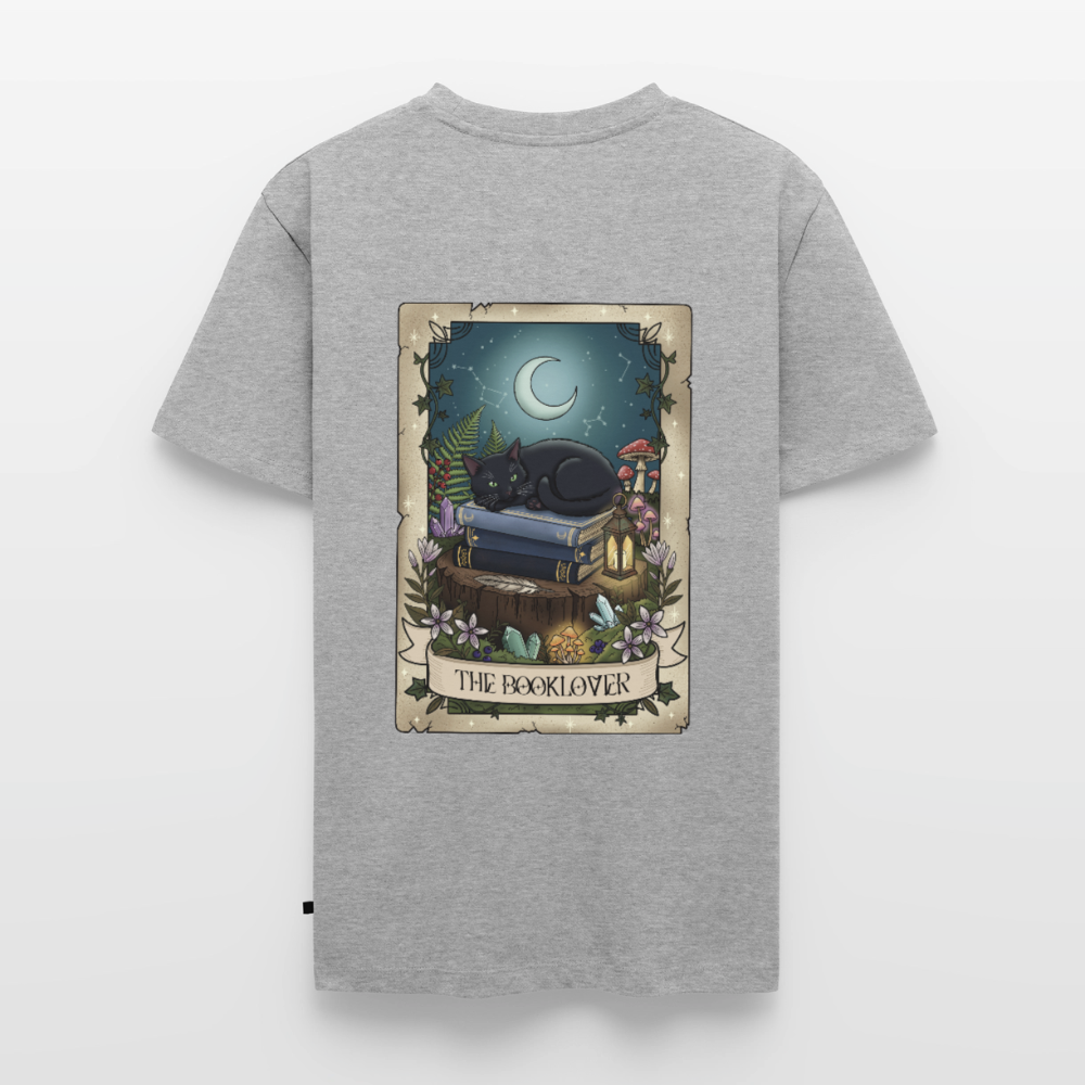 Tarotkarten-Booklover-männer-shirt - Grau meliert