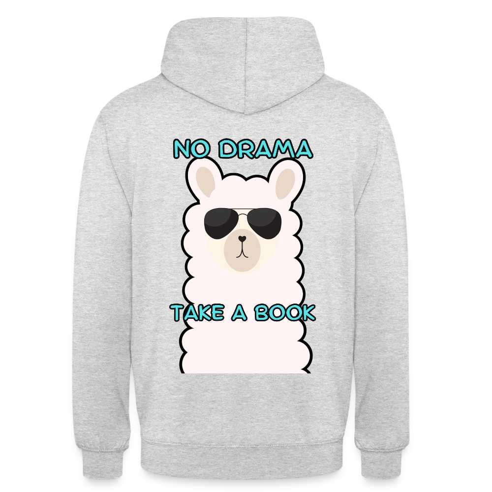 no-drama-unisex-hoodie - Hellgrau meliert