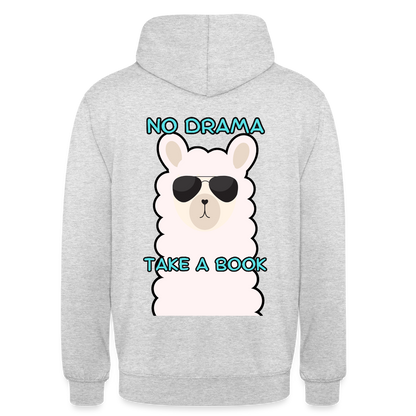 no-drama-unisex-hoodie - Hellgrau meliert